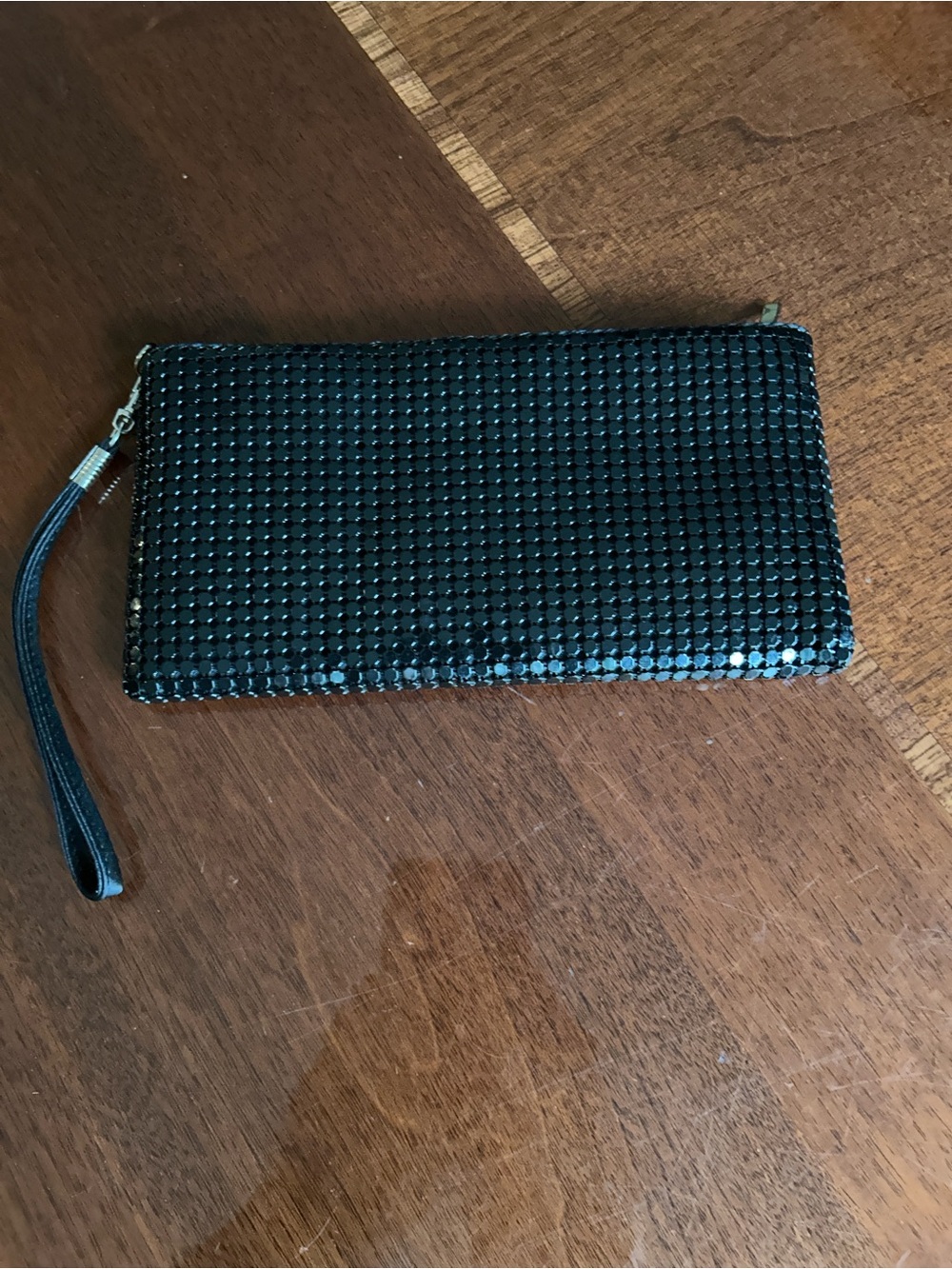 Evening Mesh Wristlet Clutch in Black by charming Charlie black